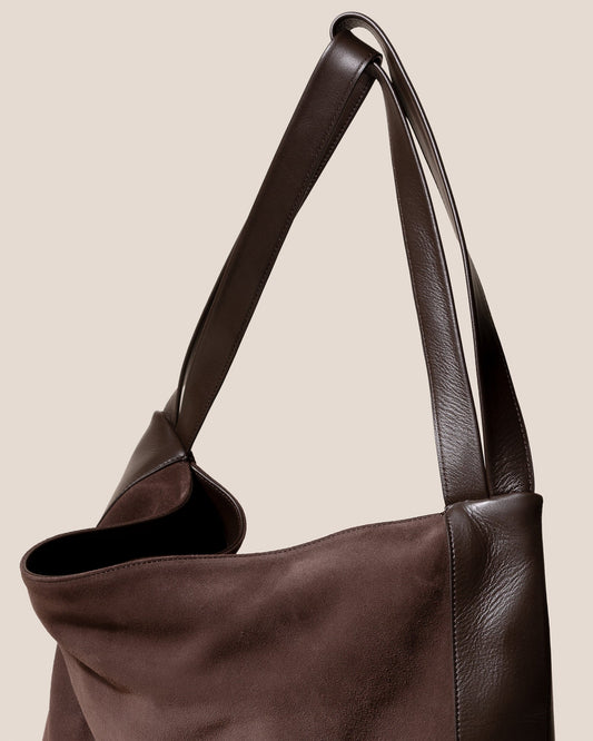 CADOR SUEDE - Slouchy Shoulder Bag