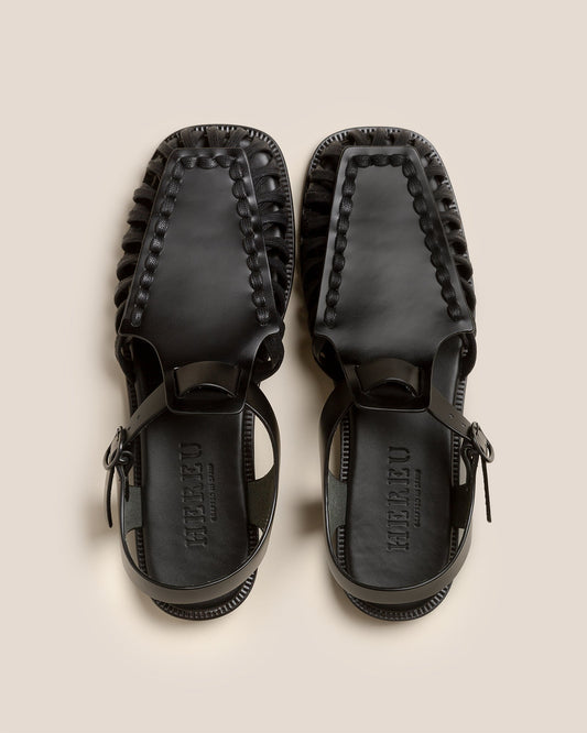 ALARO - Men's Square-Toe T-bar Sandal