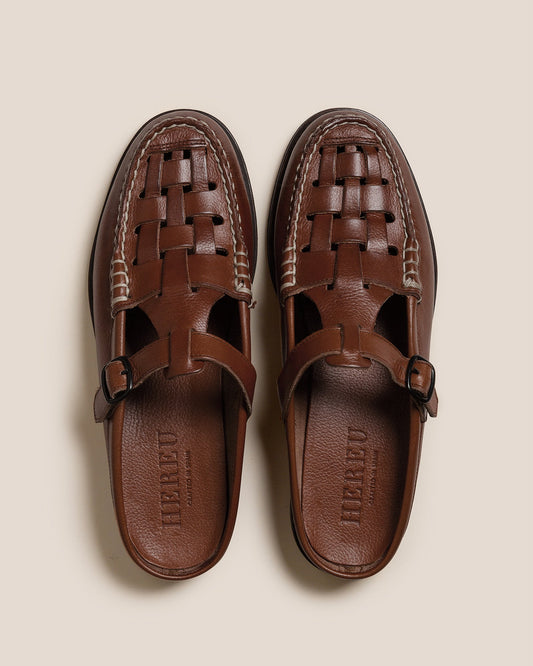 FERRIOL MULE - Men's Woven T-bar Mule Loafer